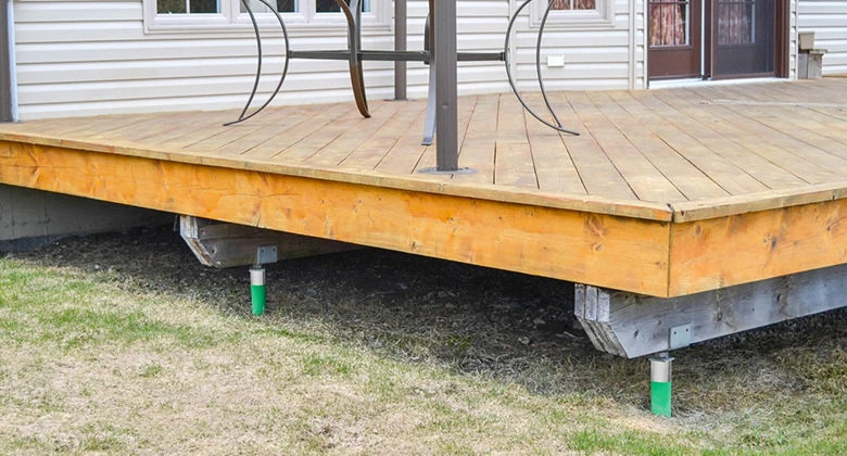 Helical Deck Pier Installation in De Pere, WI